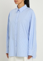 Armarium Leo Striped Cotton Shirt Blue