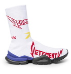 Vetements - Reebok Sock Pump Logo-Jacquard Stretch-Knit Sneakers - Men - White