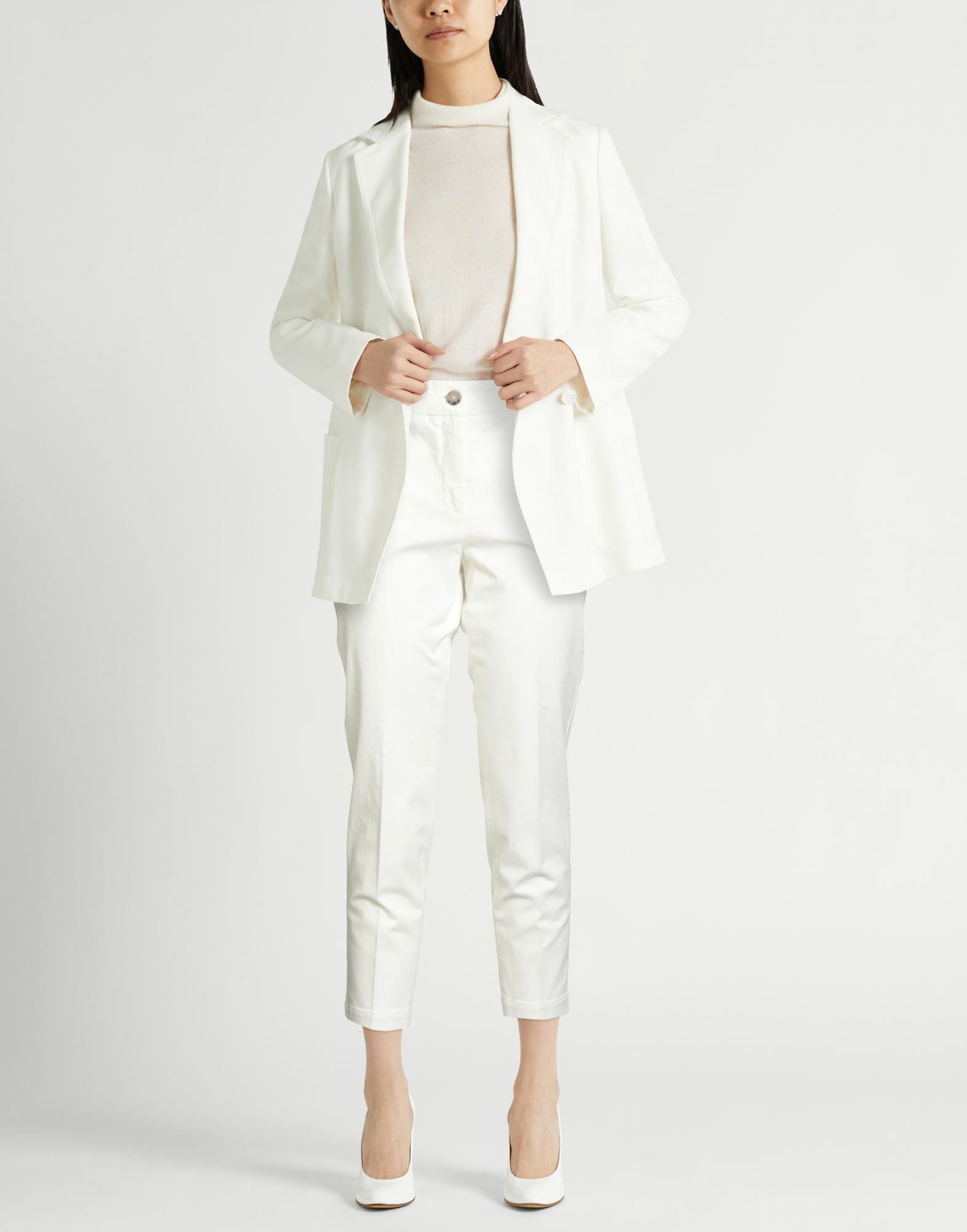 Peserico Womens Pants in Off white