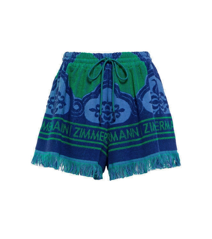 Photo: Zimmermann - Intarsia cotton terry shorts
