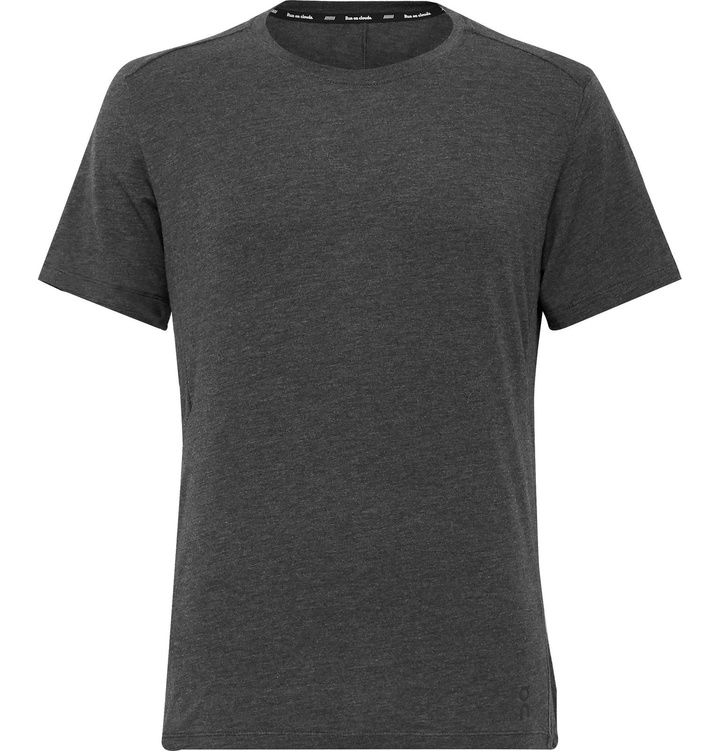 Photo: On - Active-T Stretch-Cotton and Modal-Blend Jersey T-Shirt - Gray