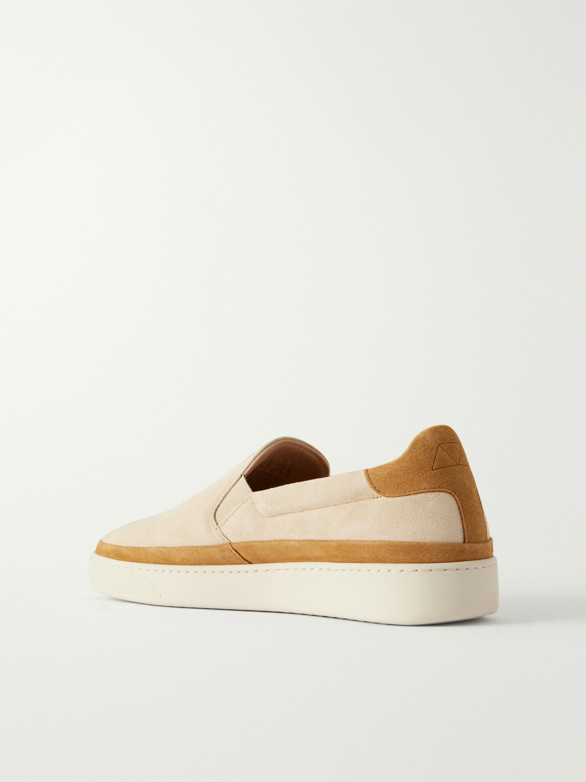 Mulo - Suede Slip-On Sneakers - Neutrals