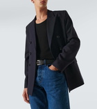 Ami Paris Double-breasted virgin wool blazer