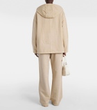 Prada Oversized cotton zip-up hoodie