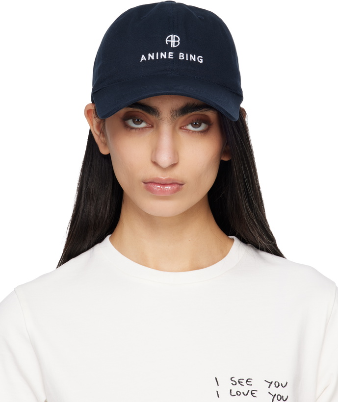 Photo: ANINE BING Navy Jeremy Baseball Cap