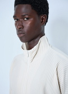 Homme Plissé Issey Miyake Pleated Half Zip Through Top