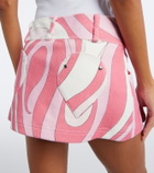 Pucci Marmo cotton-blend terry miniskirt