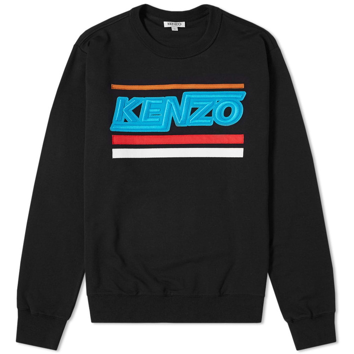 Photo: Kenzo Distorted Logo Crew Sweat Black