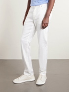 Zegna - Linen and Cotton-Blend Trousers - White