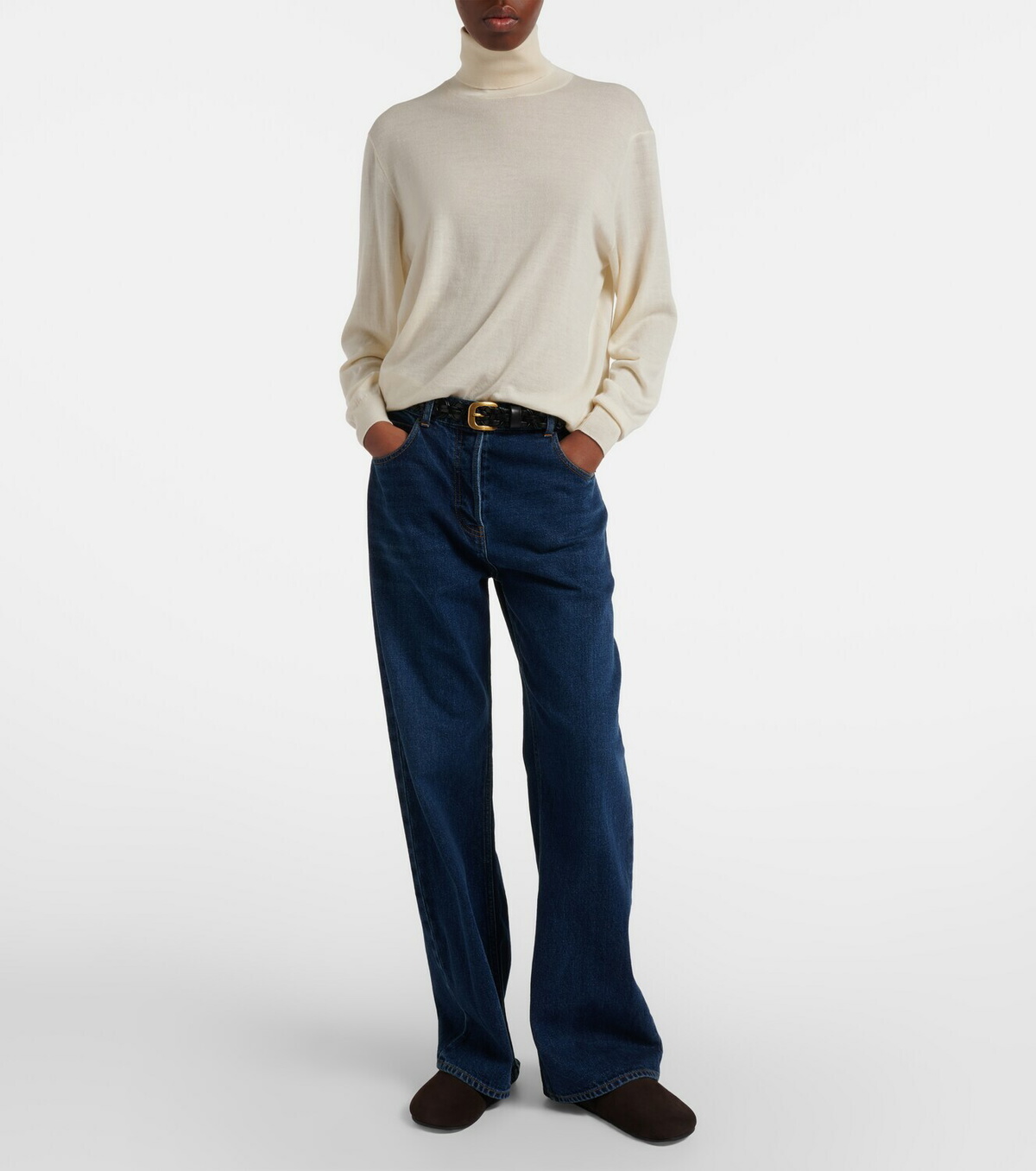 The Row Finbar wide-leg jeans