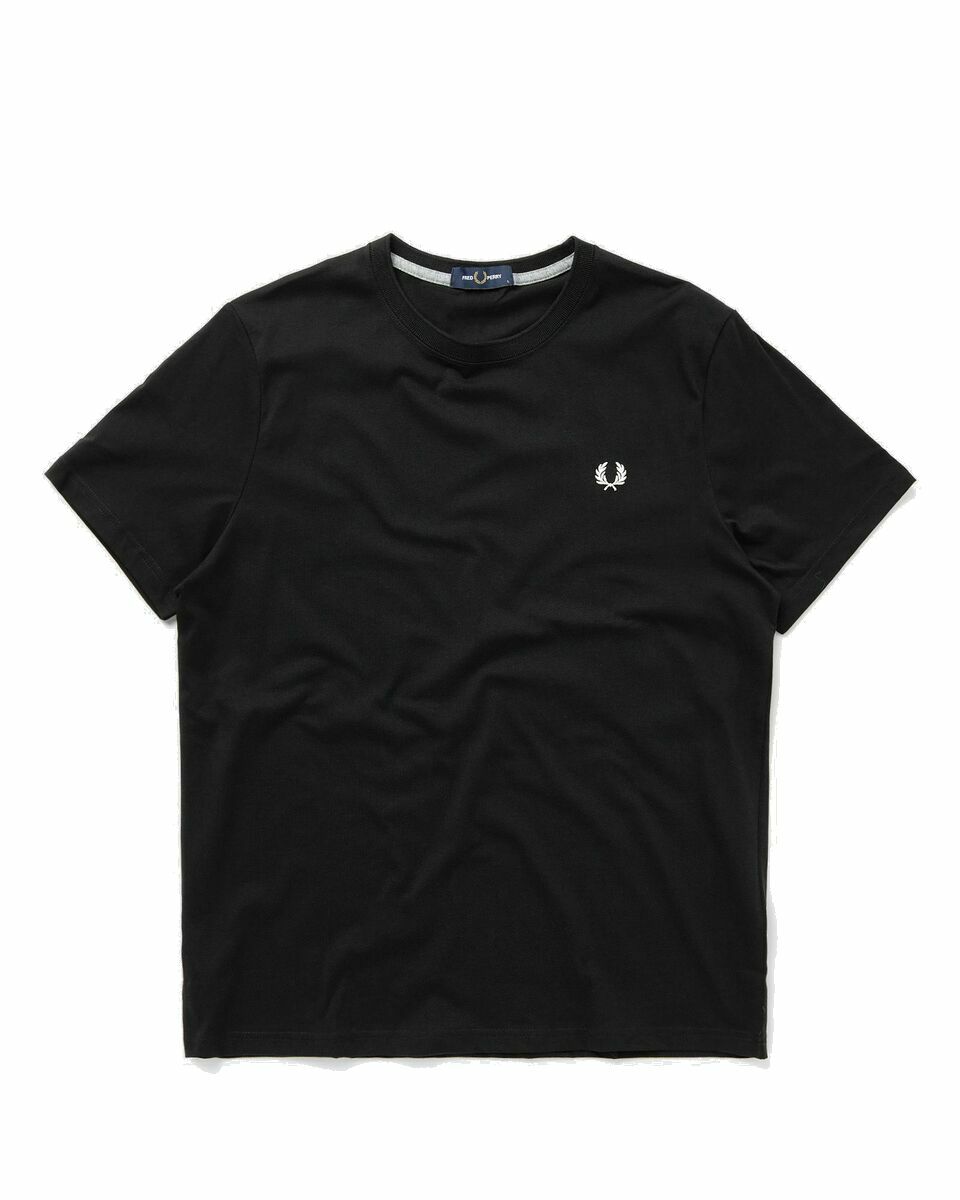 Photo: Fred Perry Crew Neck T Shirt Black - Mens - Shortsleeves