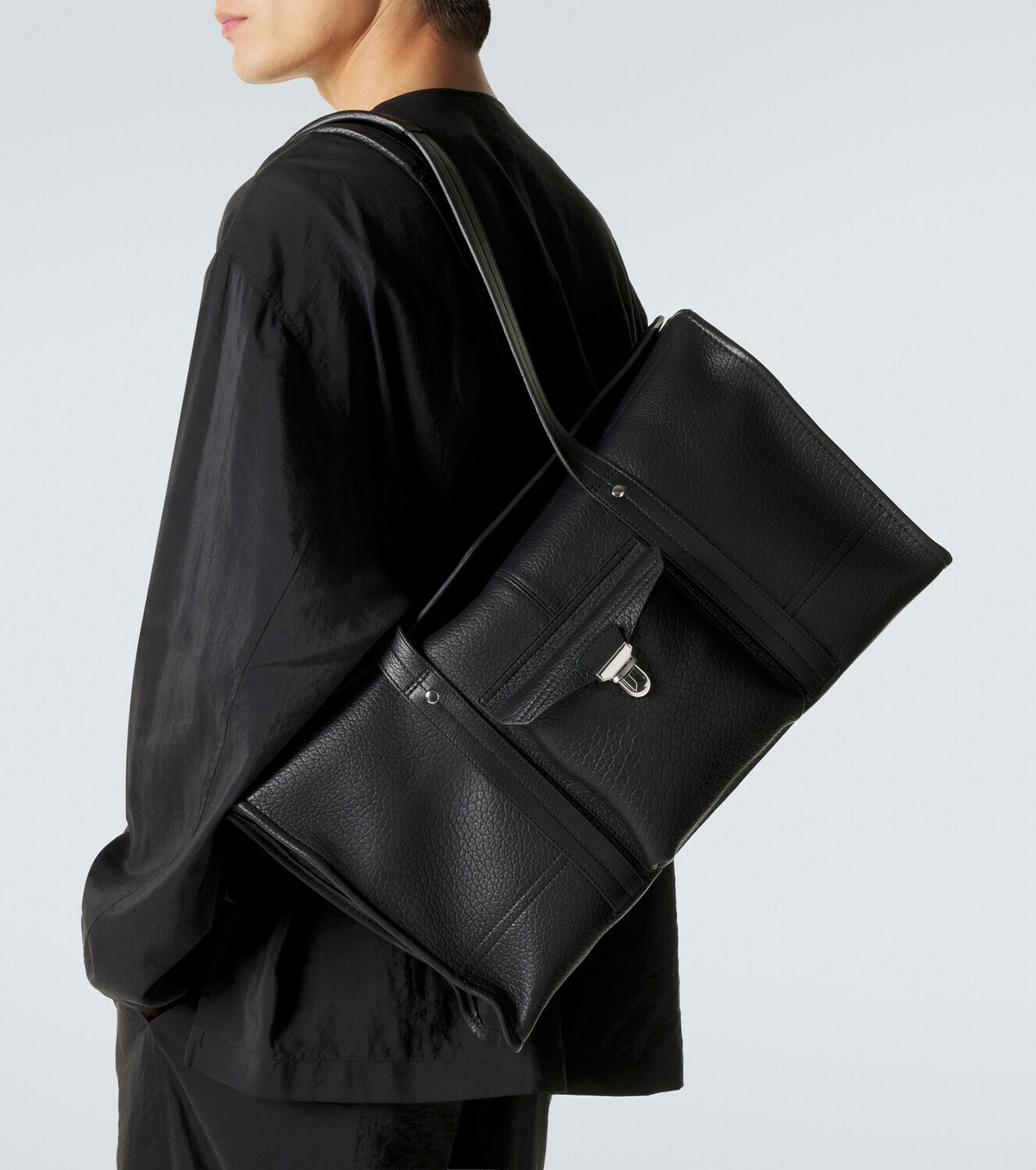 Lemaire Soft Gear leather tote bag