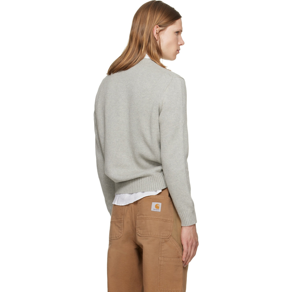 Polo Ralph Lauren Gray Polo Long Sleeve Sweater