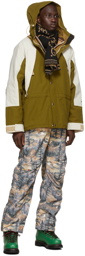 Gucci Green & Beige The North Face Edition Lightweight Techno Jacket