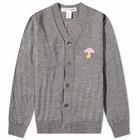 Comme des Garçons SHIRT Men's Brett Westfall Mushroom Cardigan in Grey