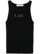 LUDOVIC DE SAINT SERNIN - Crystal Logo Cotton Tank Top