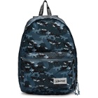 Maison Kitsune Blue Eastpak Edition Camouflage Out Of Office Backpack