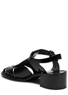Hereu Pesca 50 Leather Sandals Black