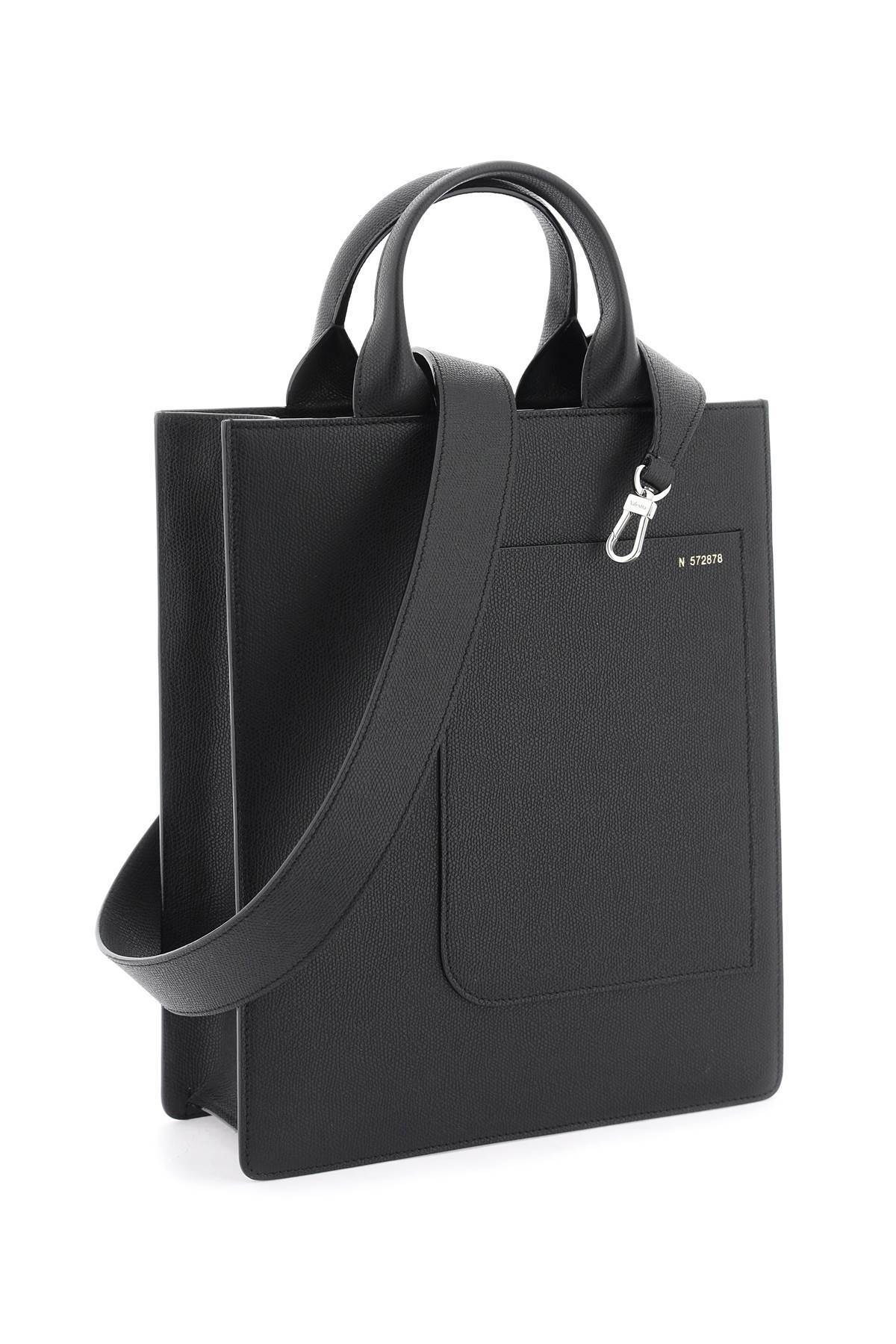 VALEXTRA small 'boxy' tote bag Brown