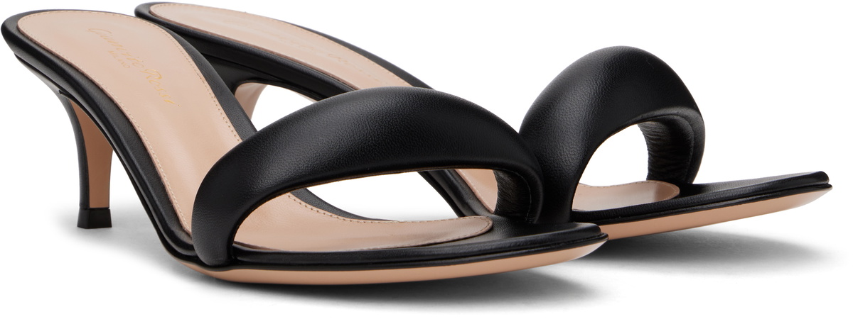 【関税込み】Gianvito Rossi ブラック Bijoux 85 ミュール Mules BIJOUX MULE 85 | Gianvito Rossi