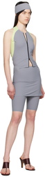 JOHANNA PARV Gray & Green Sprint Jumpsuit