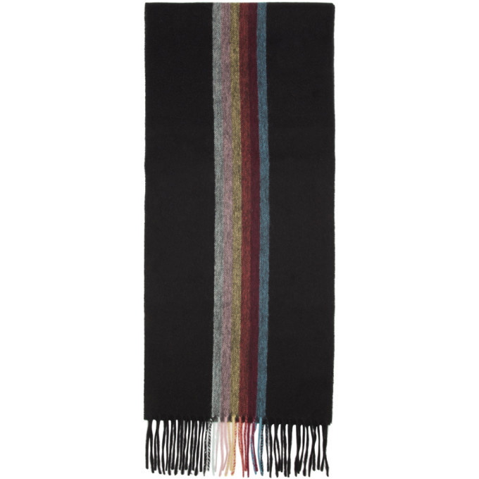 Photo: Paul Smith Black Artist Central Stripe Scarf