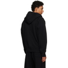 sacai Black Cotton Jersey Hoodie
