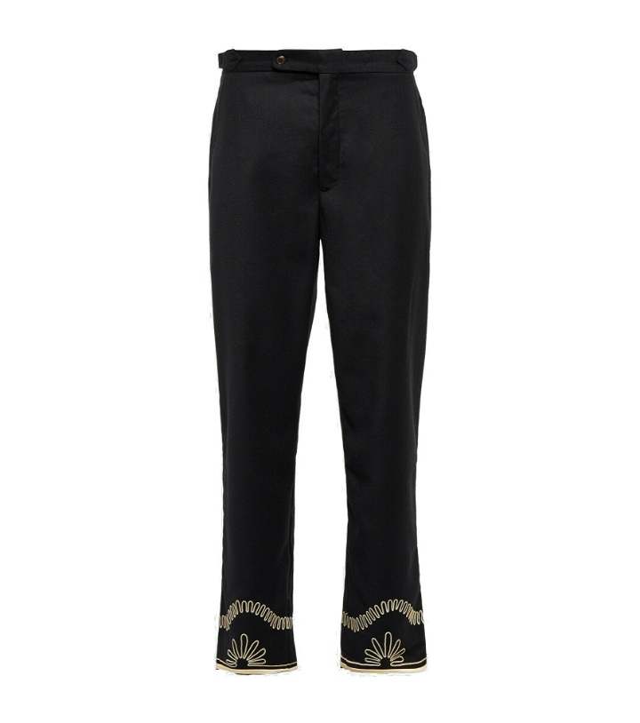Photo: Bode - Embroidered wool pants