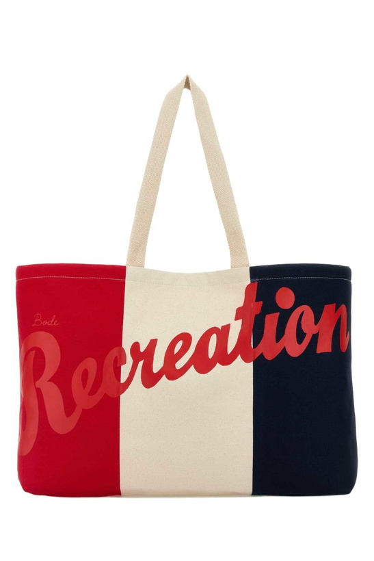 Photo: Bode Embroidered Canvas Recreation Shopping Bag