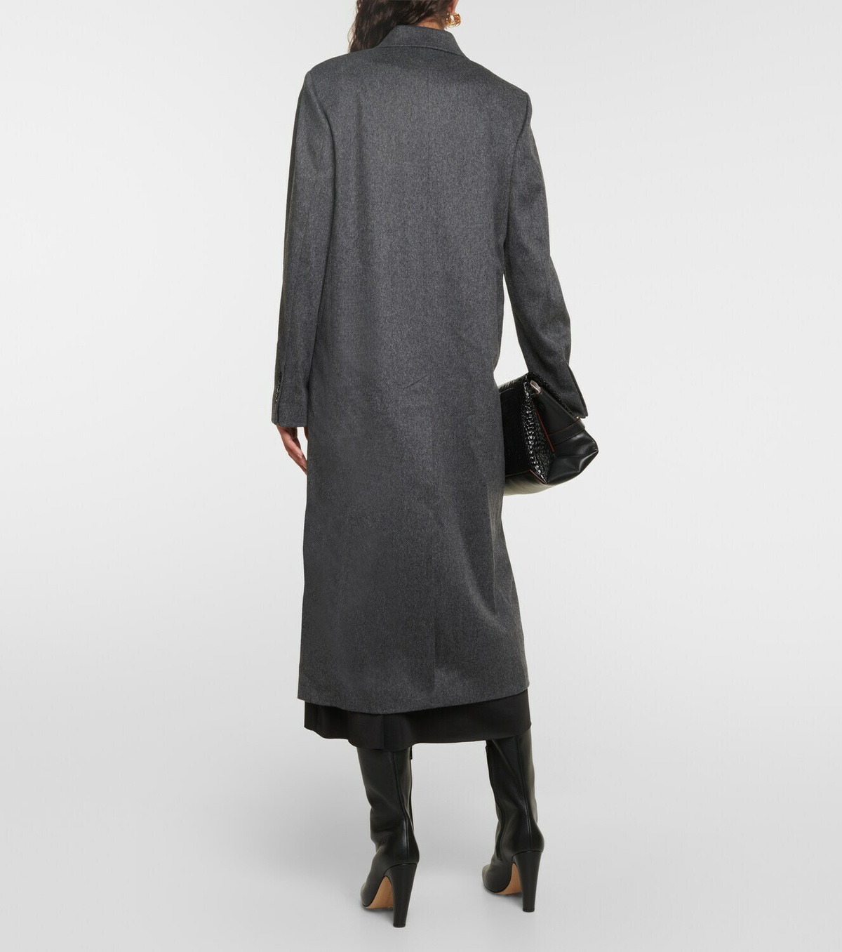Victoria Beckham Mélange double-breasted wool coat