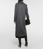 Victoria Beckham Mélange double-breasted wool coat