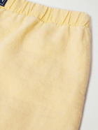 Vilebrequin - Barry Straight-Leg Linen Shorts - Yellow