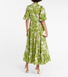 Erdem Dalia printed cotton poplin maxi dress