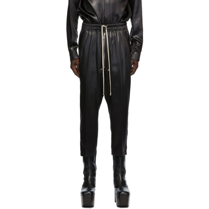 Rick Owens Black Bela Cropped Trousers Rick Owens