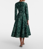 Emilia Wickstead Capucine floral cloqué midi dress