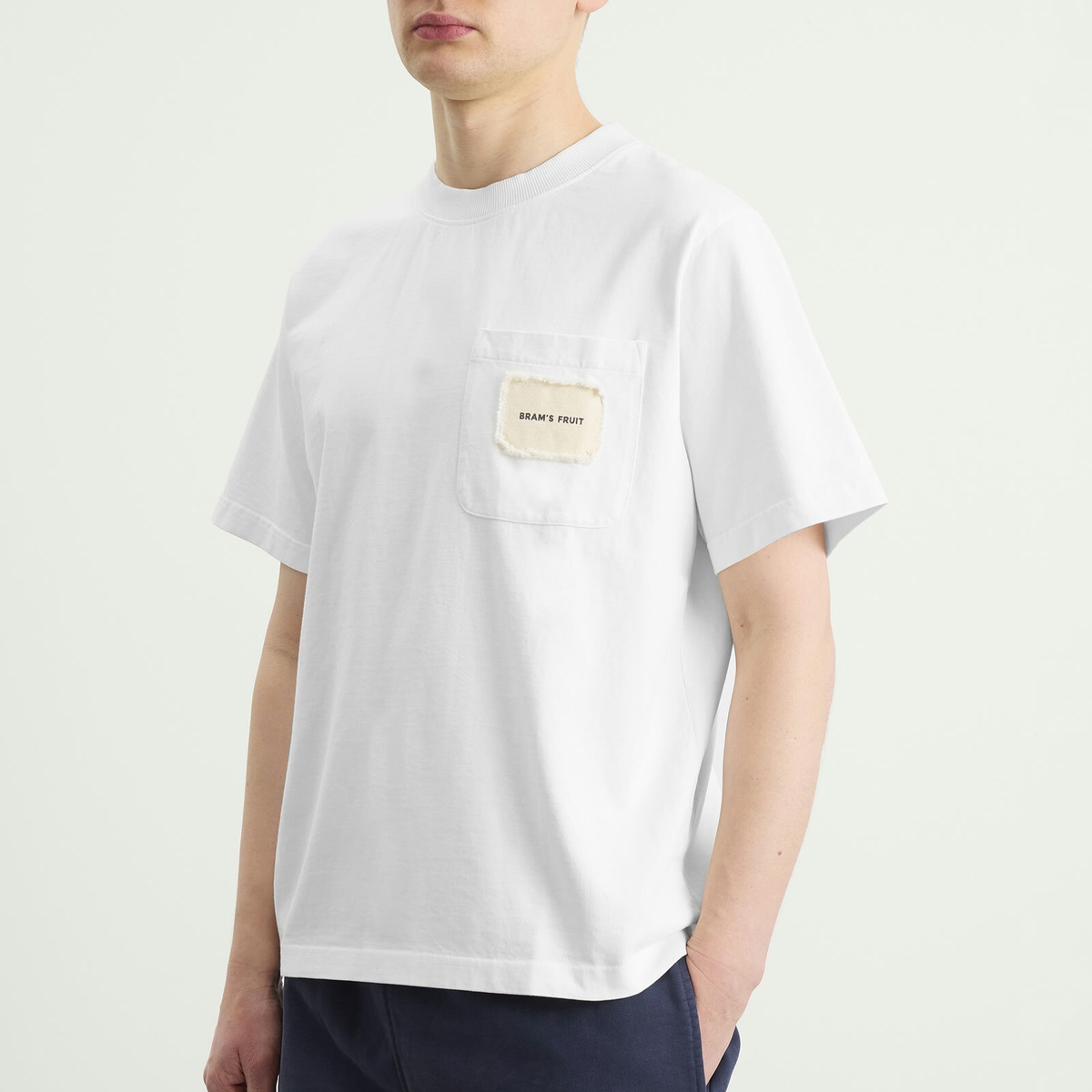 Bram's Fruit Men's Chest Pocket T-Shirt in White
