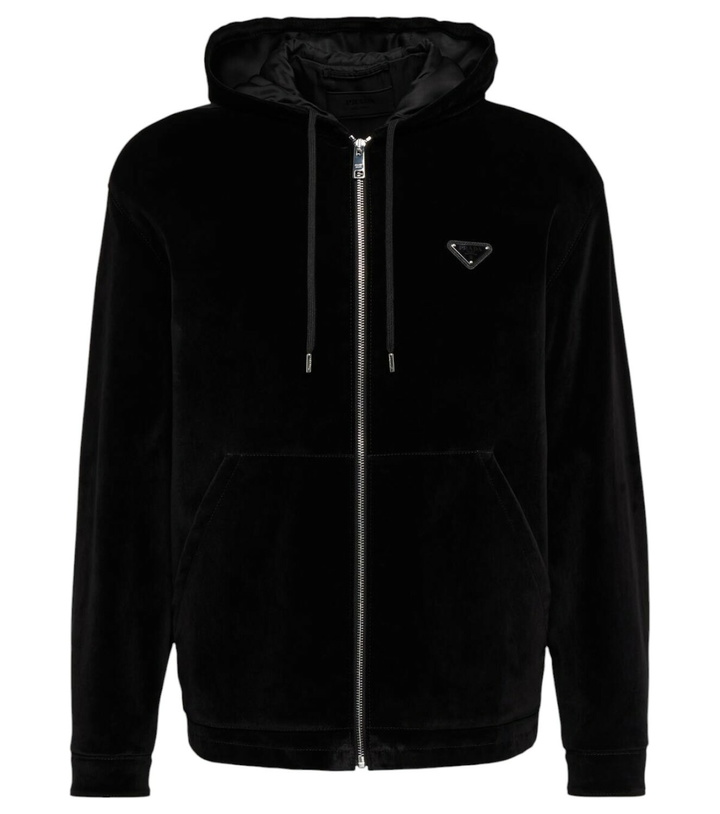Photo: Prada Velour hooded sweatshirt