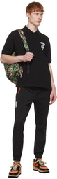 AAPE by A Bathing Ape Black Nylon Lounge Pants