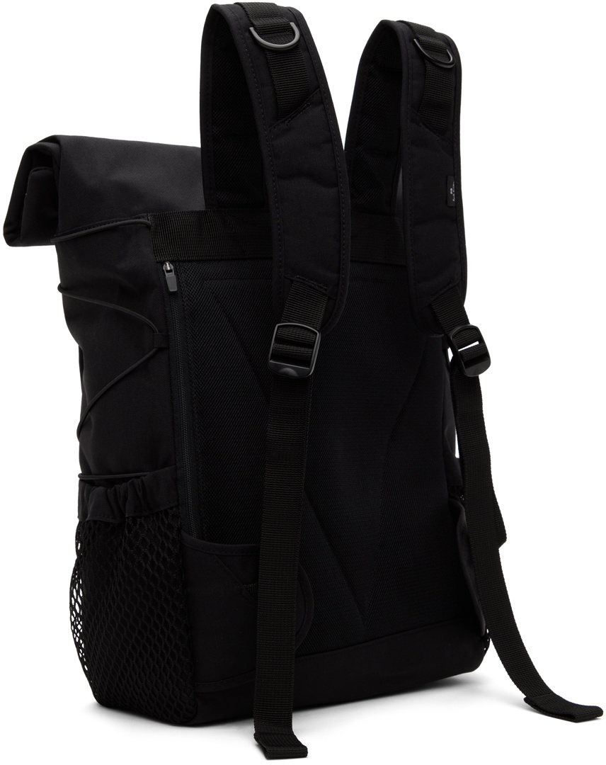 PS by Paul Smith Black Nylon Utilitarian Roll-Top Backpack