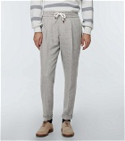 Brunello Cucinelli - Tapered linen and wool pants