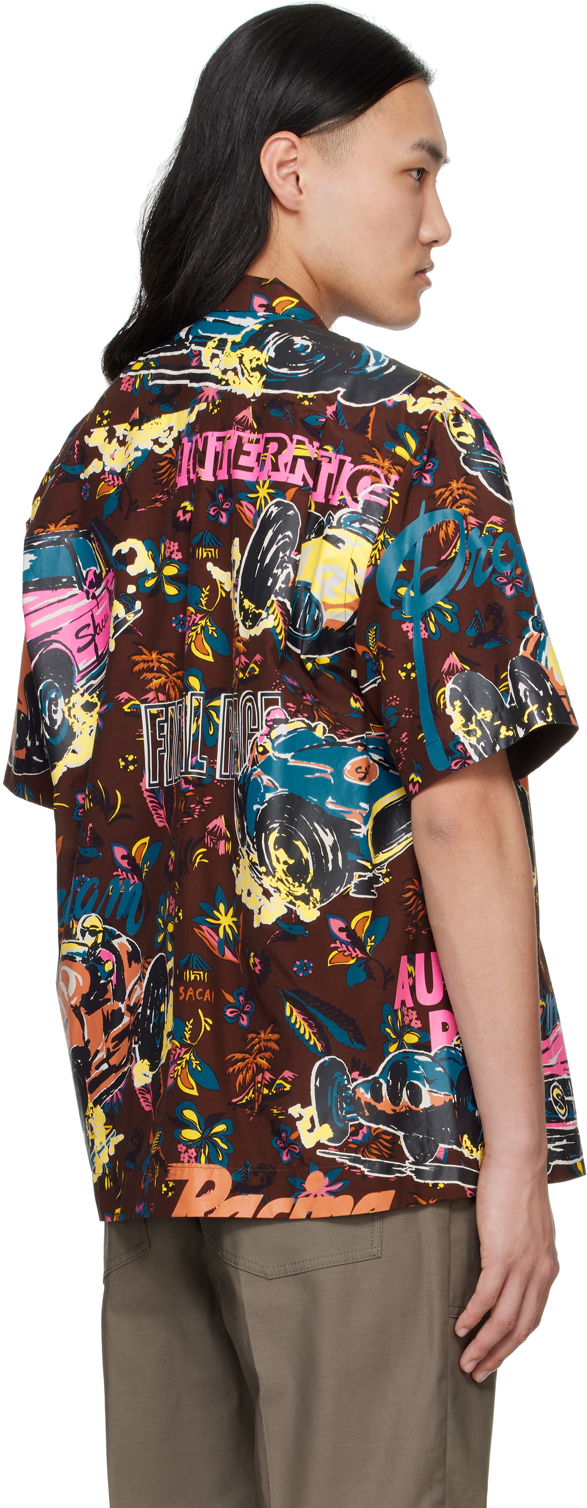 sacai カープリント シャツ サカイ 25ss sacai カープリント シャツ サカイ 25ss sacai サカイ 25SS Car Race