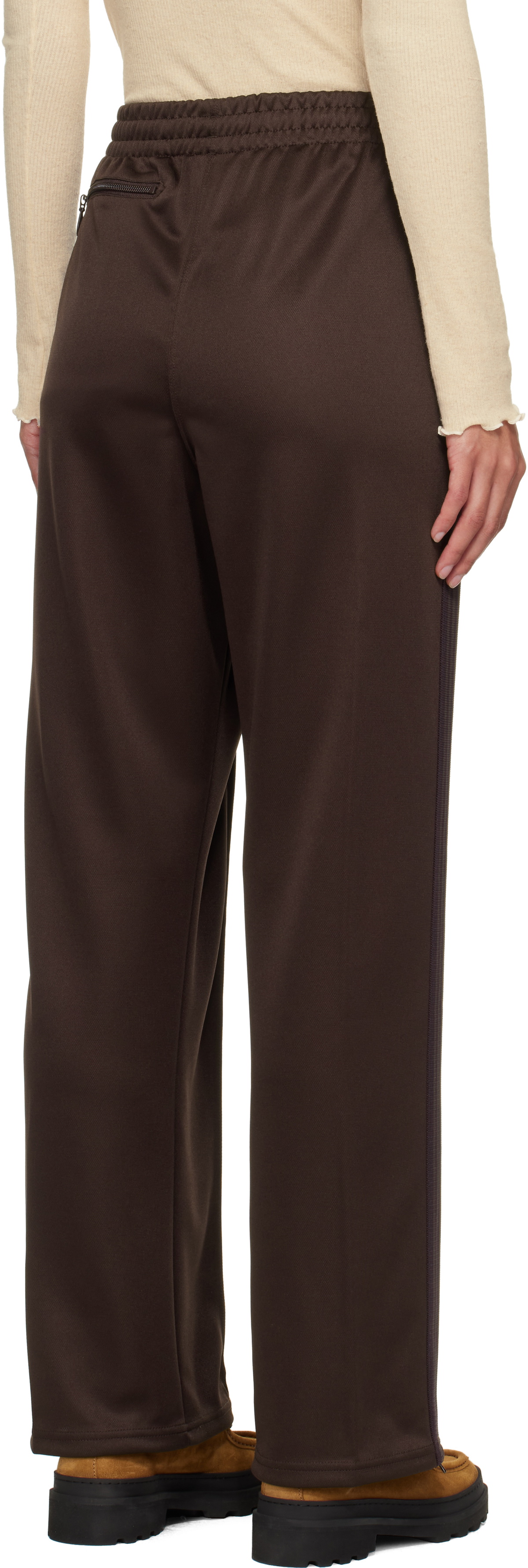 Embroidered Track Pants - Powder Puff