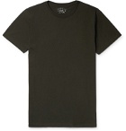 RRL - Logo-Embroidered Cotton-Jersey T-Shirt - Black