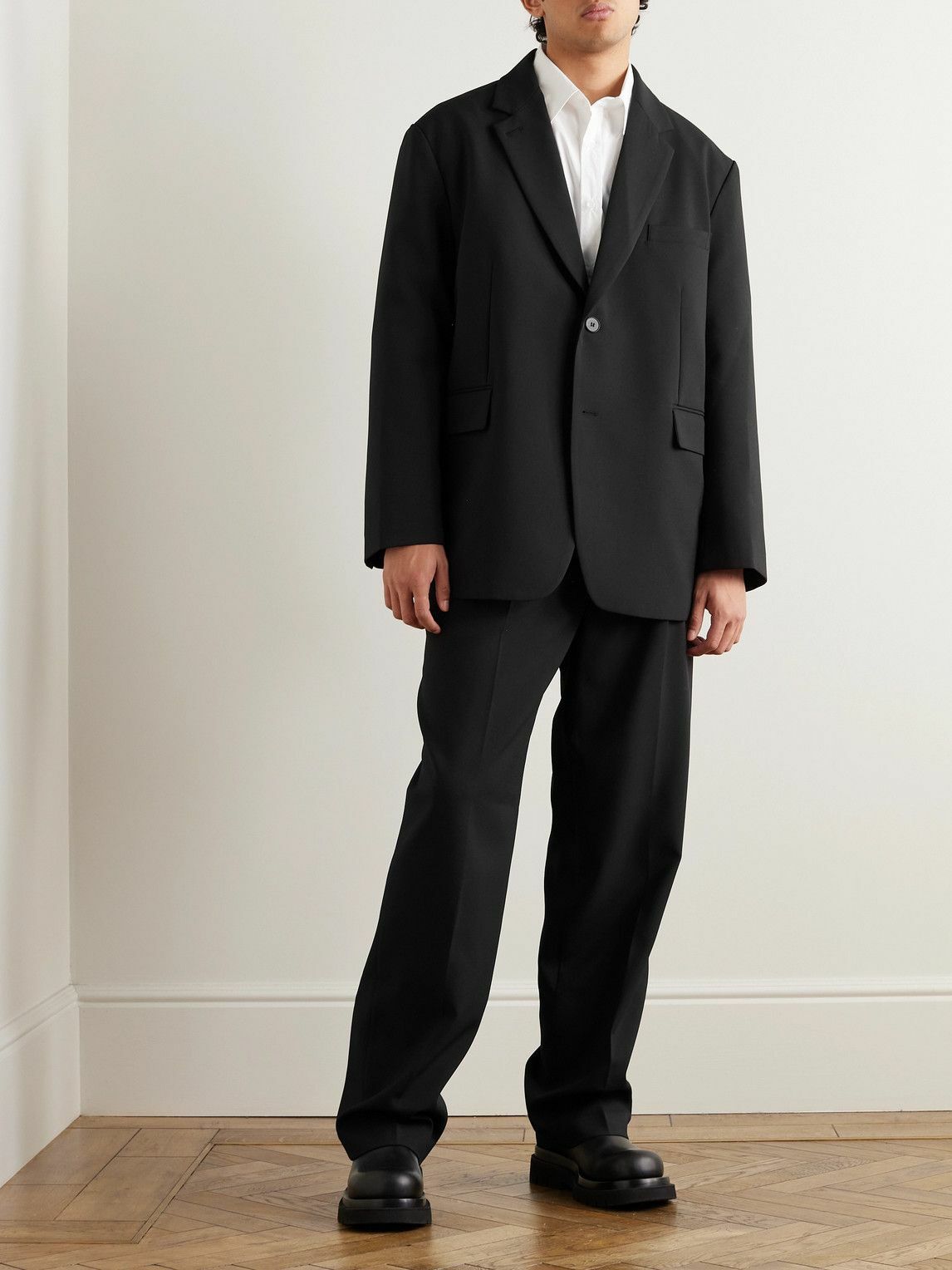 The Frankie Shop Beo Crepe Blazer Black The Frankie Shop