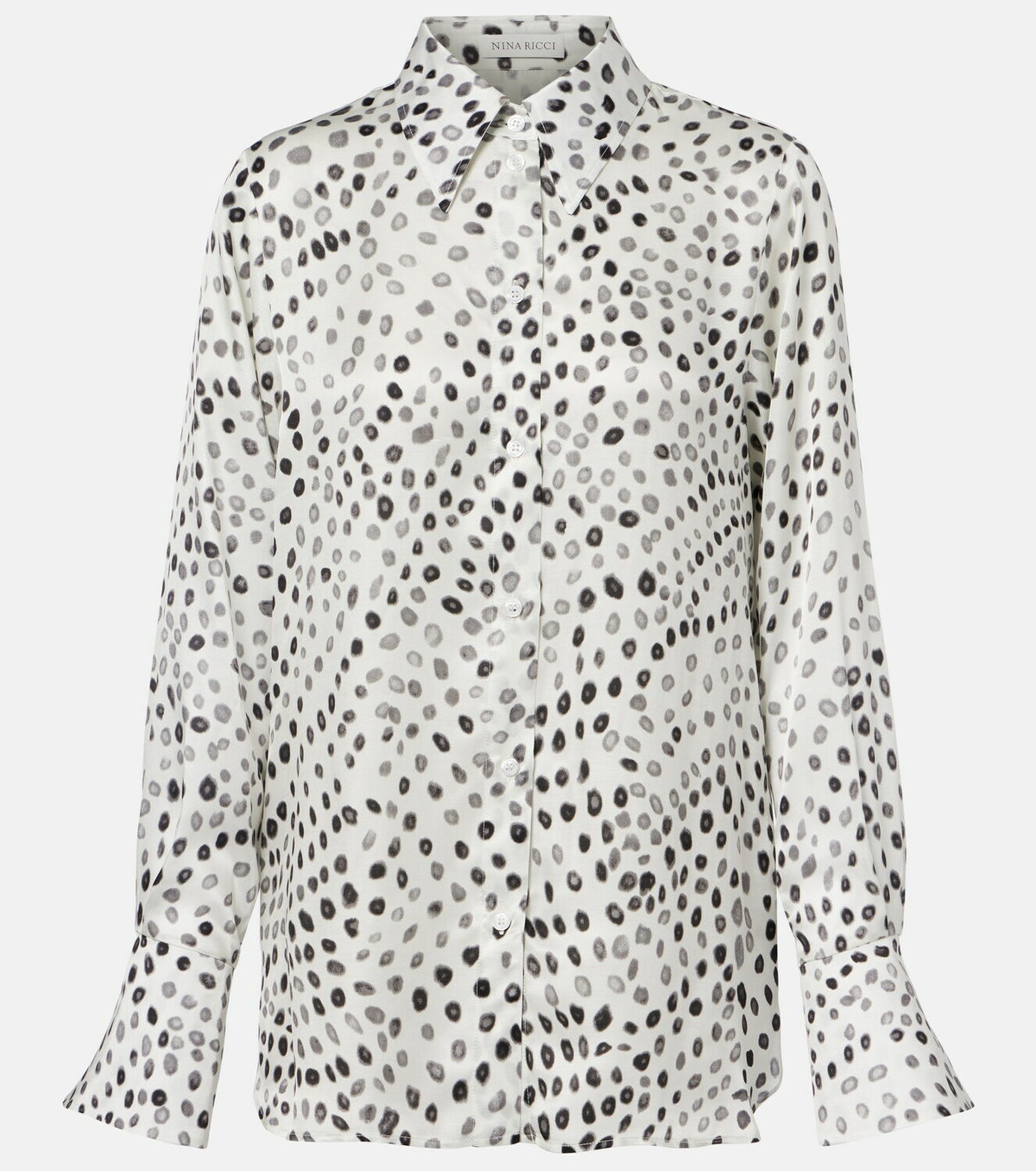 Nina Ricci Printed satin blouse
