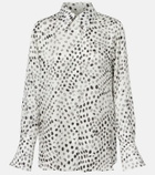 Nina Ricci Printed satin blouse