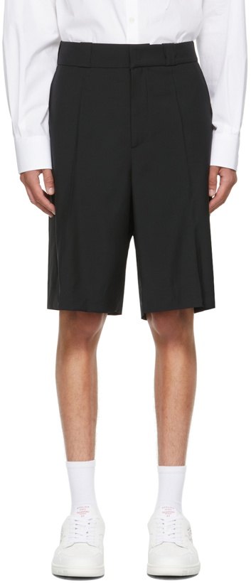 Photo: Valentino Black Mohair Bermuda Shorts