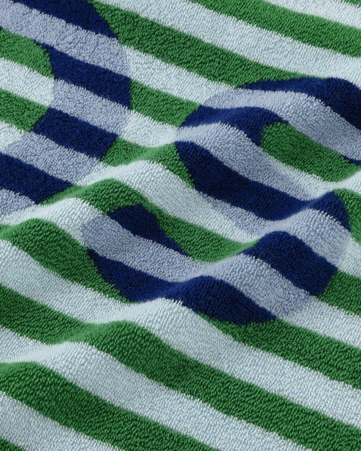 Lacoste Lmaster Beach Towel 90 C Mx160 Cm Blue/Green Home Deco