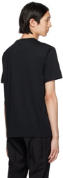 Brioni Black Embroidered T-Shirt