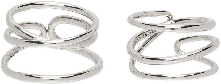 Photo: Completedworks Silver Bend In The River Ring Set